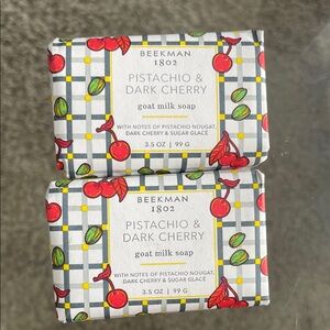 Beekman 1802 Cherry & Pistachio Goat Milk Soap